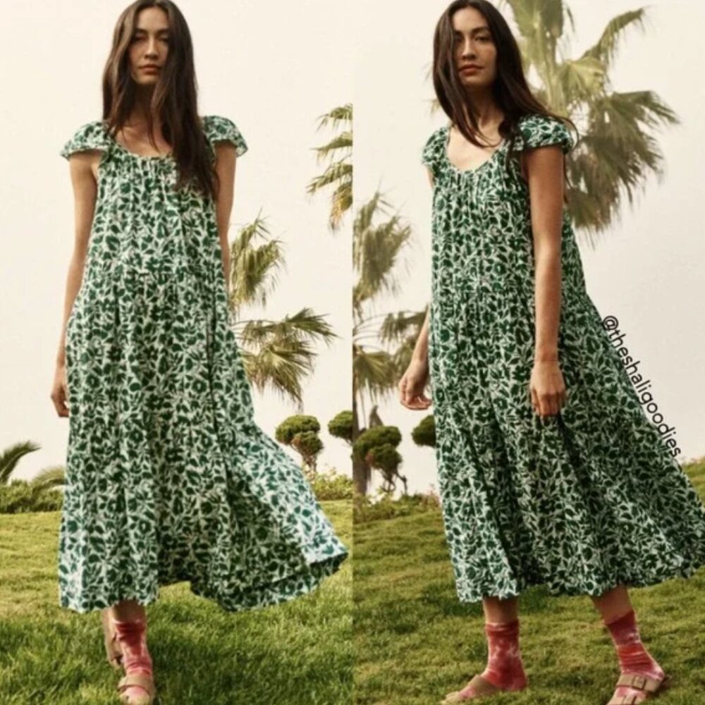 THE GREAT plumeria dress